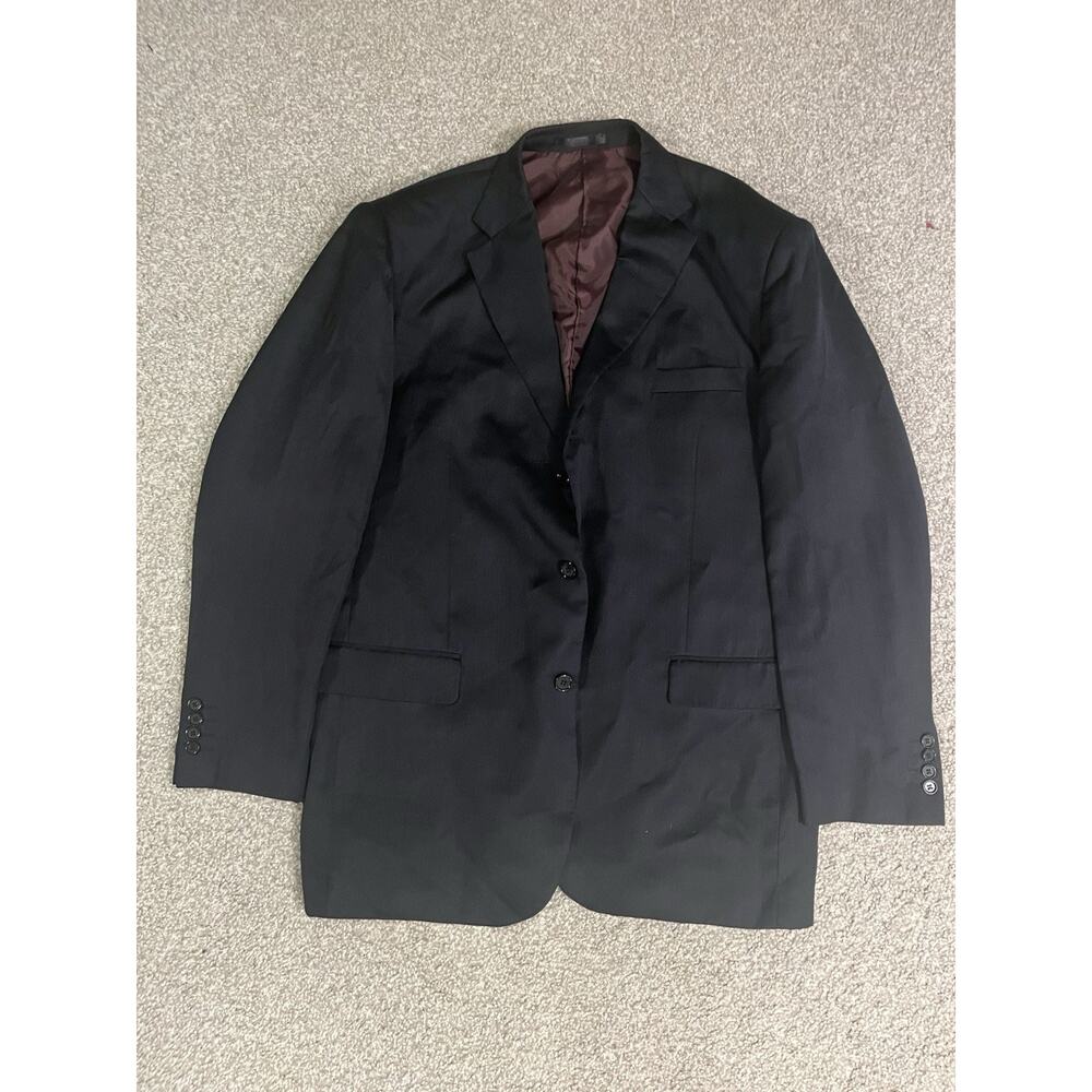 Di Palma Italia Men’s Black Blazer Jacket Size 46L Classic Poly Lined
